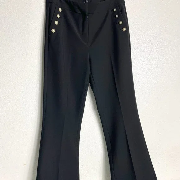 White House Black Market The Boot Pearl Button Flare Trousers